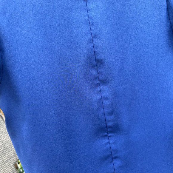 Bright Blue Classic Knee-Length dress - Picture 4 of 6